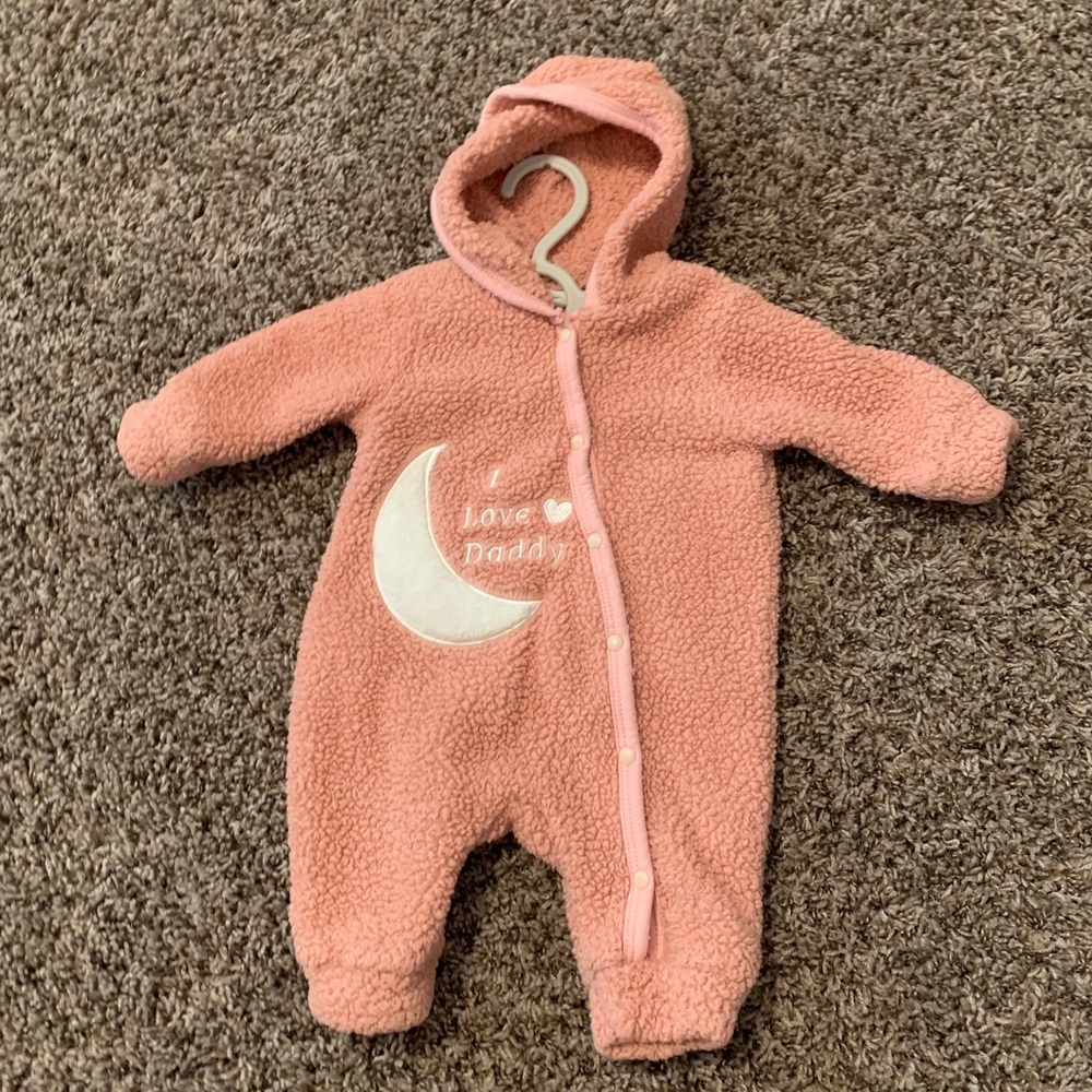 Shein 1-3 month fuzzy romper